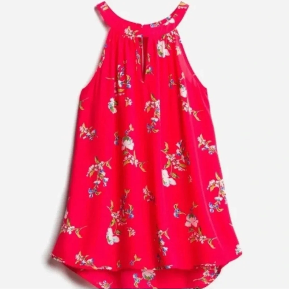 Paper moon Floral Redish/Pink Women's Top - Size L - Picture 4 of 4